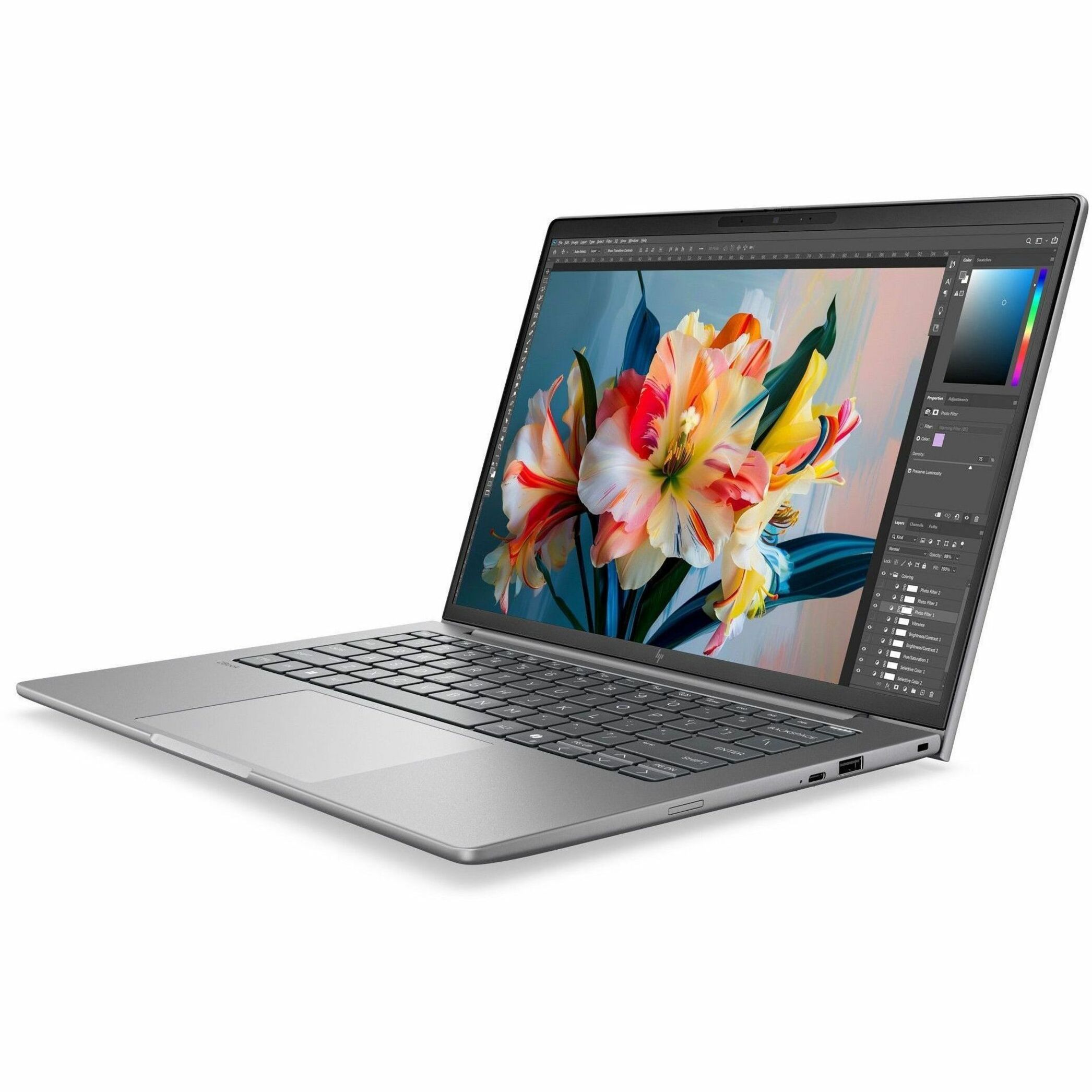 HP ZBook 8 G2i 14" Copilot+ PC Mobile Workstation - 2.5K - 120 Hz - Intel Core Ultra 9 Series 3 386H - 64 GB - 1 TB SSD - English Keyboard - Meteor Silver Aluminum - Intel Chip - 2560 x 1600 - Windows 11 Pro - Intel - In-plane Switching (IPS) Technology - Front Camera/Webcam - IEEE 802.11be Wireless LAN Standard - Wi-Fi 7 — alternate image12