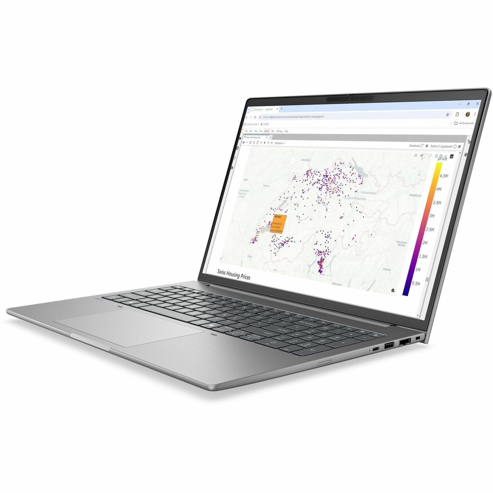 HP ZBook 8 G2i 14" Copilot+ PC Mobile Workstation - 2.5K - 120 Hz - Intel Core Ultra 7 Series 3 366H - 64 GB - 2 TB SSD - English Keyboard - Meteor Silver Aluminum - Intel Chip - 2560 x 1600 - Windows 11 Pro - NVIDIA with 6 GB, Intel - In-plane Switching (IPS) Technology - Front Camera/Webcam - 9.50 Hours Battery Run Time - IEEE 802.11be Wireless LAN Standard - Wi-Fi 7 — alternate image12