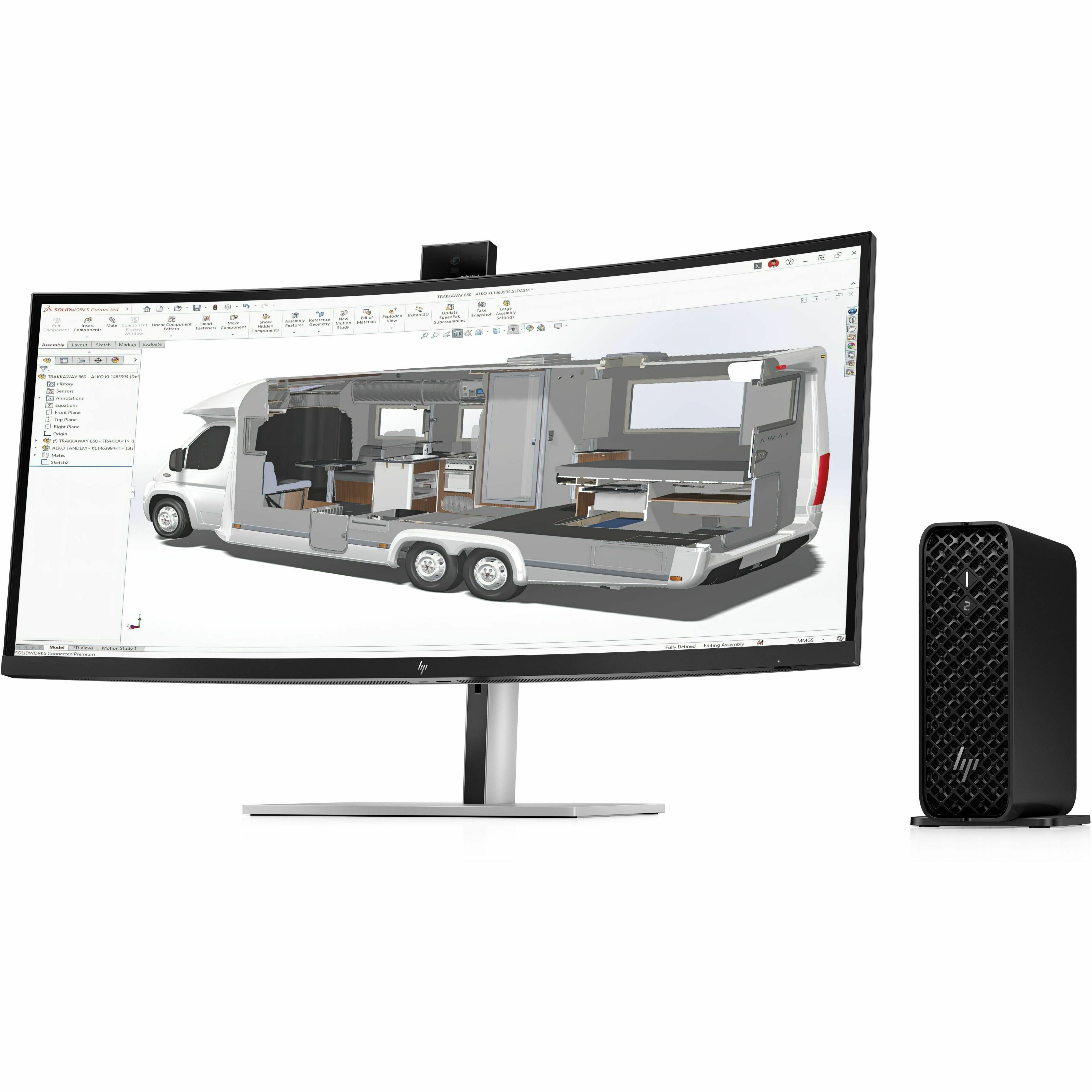 HP Z2 Mini G1i Workstation - 1 x Intel Core Ultra 7 265 - 32 GB - 1 TB SSD - Mini PC - Intel W880 Chip - NVMe, Serial ATA Controller - 0, 1 RAID Levels - Gigabit Ethernet — alternate image2