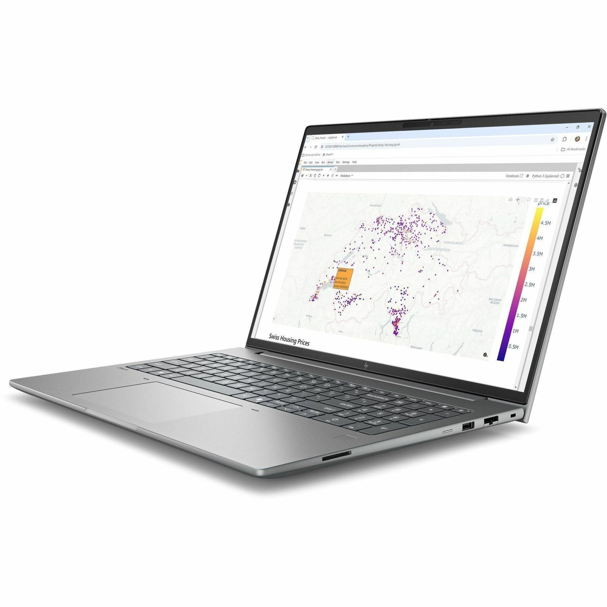 HP ZBook X G2i 16" Copilot+ PC Mobile Workstation - WUXGA - 60 Hz - Intel Core Ultra 7 Series 3 366H - 32 GB - 1 TB SSD - English Keyboard - Meteor Silver - Intel Chip - 1920 x 1200 - Windows 11 Pro - NVIDIA with 8 GB, Intel - In-plane Switching (IPS) Technology - Front Camera/Webcam - 10.50 Hours Battery Run Time - IEEE 802.11be Wireless LAN Standard - Wi-Fi 7 — alternate image12