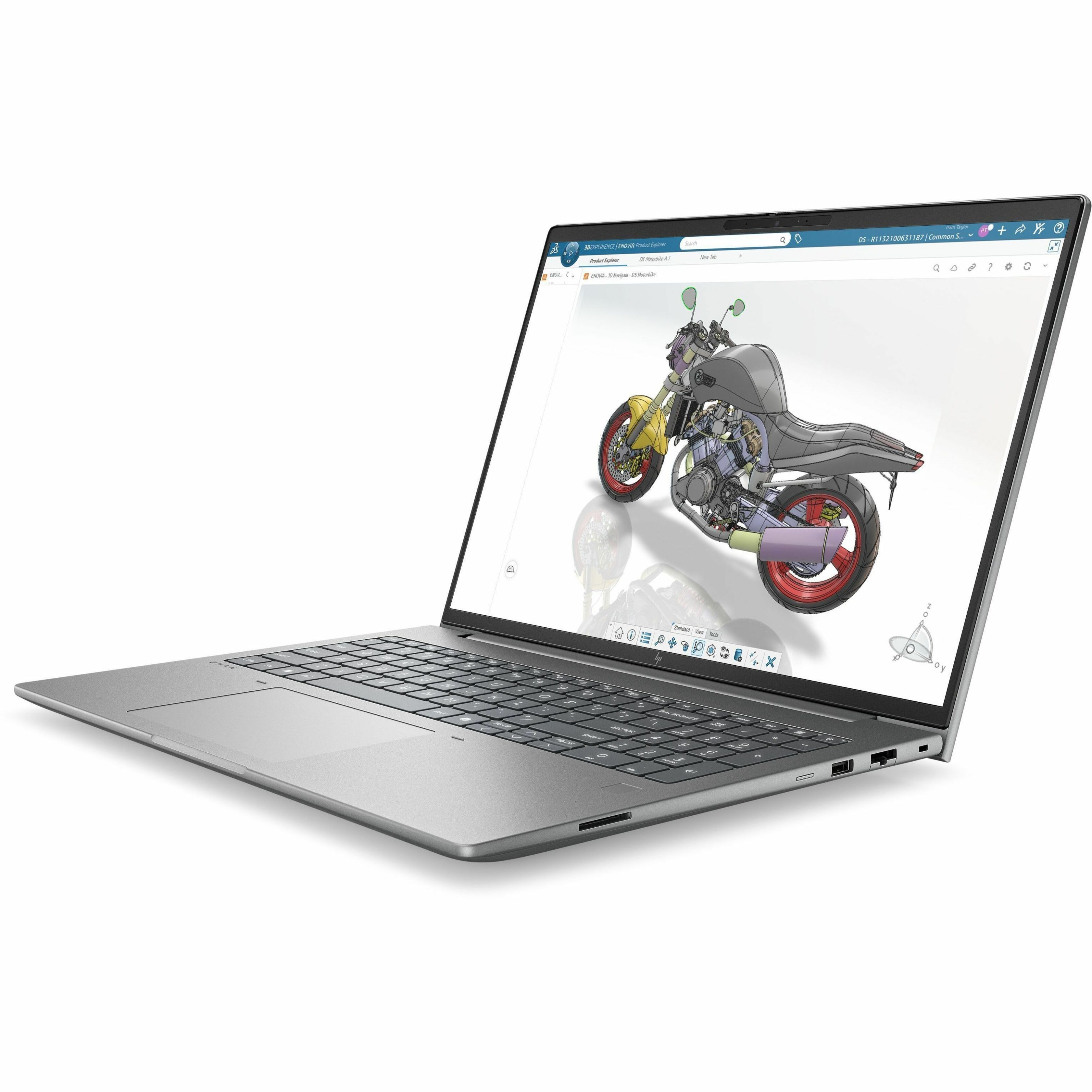HP ZBook X G2i 16" Touchscreen Copilot+ PC Mobile Workstation - WUXGA - Intel Core Ultra 9 Series 3 386H - 32 GB - 1 TB SSD - English Keyboard - Meteor Silver - Intel Chip - 1920 x 1200 - Windows 11 Pro - NVIDIA with 8 GB, Intel - In-plane Switching (IPS) Technology - Front Camera/Webcam - 10.50 Hours Battery Run Time - IEEE 802.11be Wireless LAN Standard - Wi-Fi 7 — alternate image12