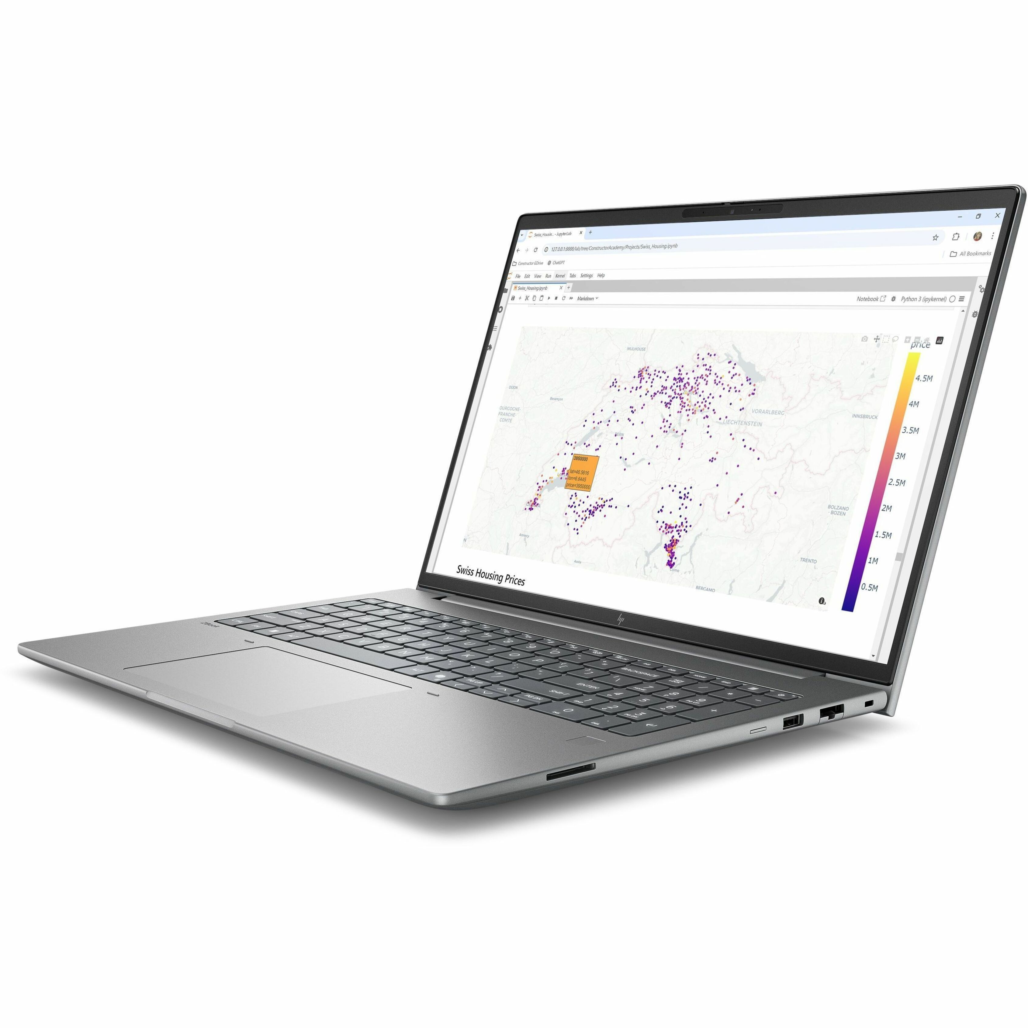 HP ZBook X G2i 16" Copilot+ PC Mobile Workstation - WUXGA - 60 Hz - Intel Core Ultra 7 Series 3 366H - 64 GB - 1 TB SSD - English Keyboard - Meteor Silver - Intel Chip - 1920 x 1200 - Windows 11 Pro - NVIDIA with 8 GB, Intel - In-plane Switching (IPS) Technology - Front Camera/Webcam - 10.50 Hours Battery Run Time - IEEE 802.11be Wireless LAN Standard - Wi-Fi 7 — alternate image11
