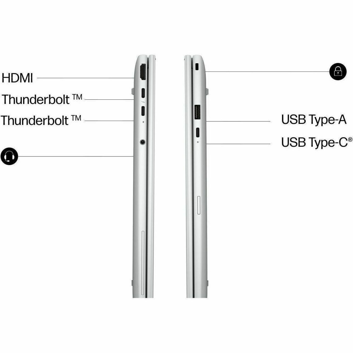 HP EliteBook 8 G2i 16" Copilot+ PC Notebook - Intel Core Ultra 7 Series 3 366H - 32 GB - 512 GB SSD - Intel Chip - Intel — alternate image6