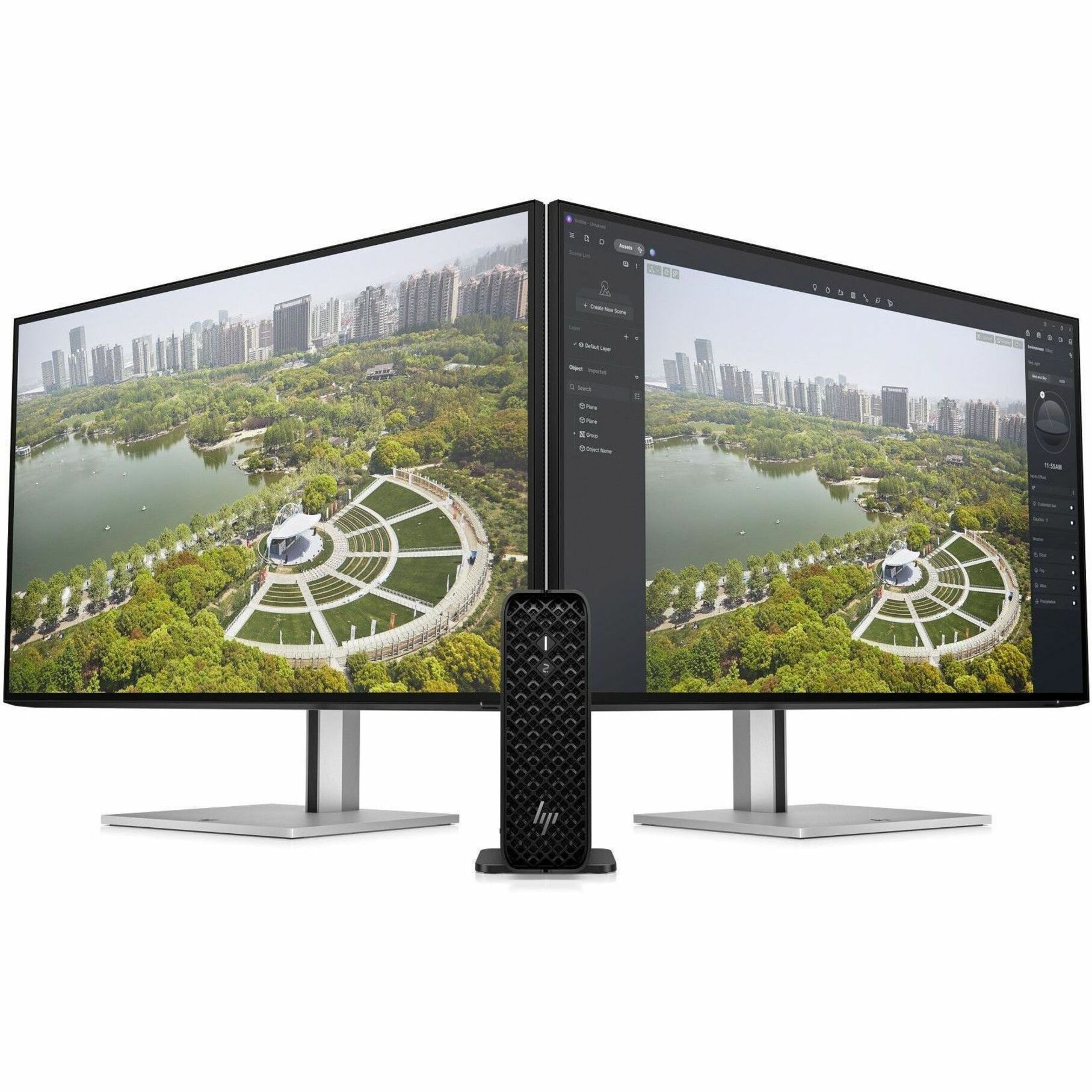 HP Z2 Mini G1i Workstation - 1 x Intel Core Ultra 7 265 - 64 GB - 1 TB SSD - Mini PC - Intel W880 Chip - NVMe, Serial ATA Controller - 0, 1 RAID Levels - Gigabit Ethernet — alternate image1