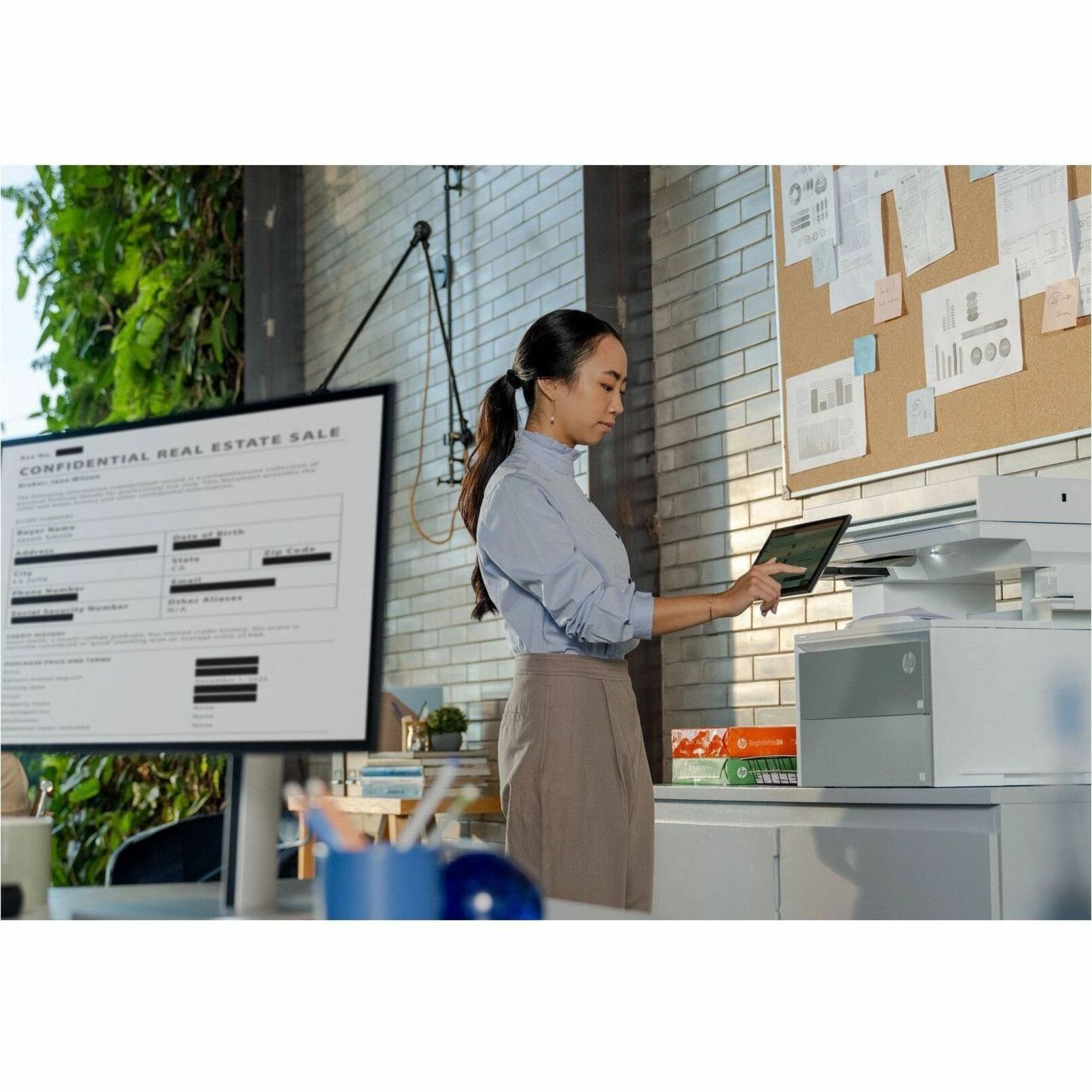 HP LaserJet Enterprise 5602zfw Wired Laser Multifunction Printer - Monochrome - Copier/Fax/Printer/Scanner - 76 ppm Mono Print - 1200 x 1200 dpi Print - Automatic Duplex Print - Up to 149999 Pages Monthly - Color CIS, Flatbed, ADF Scanner - 600 dpi Optical Scan - Monochrome Fax - Gigabit Ethernet - Apple AirPrint, Mopria, Microsoft Universal Print - USB — alternate image12