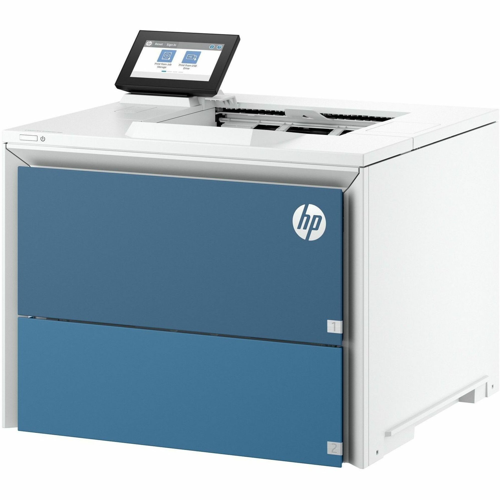 HP LaserJet Enterprise 6501dn Wired Laser Printer - Monochrome - 83 ppm Mono - 1200 x 1200 dpi Print - Automatic Duplex Print - 650 Sheets Input - Ethernet - Apple AirPrint, Mopria, Microsoft Universal Print - 225000 Pages Duty Cycle - Gigabit Ethernet - USB — leftmaximum