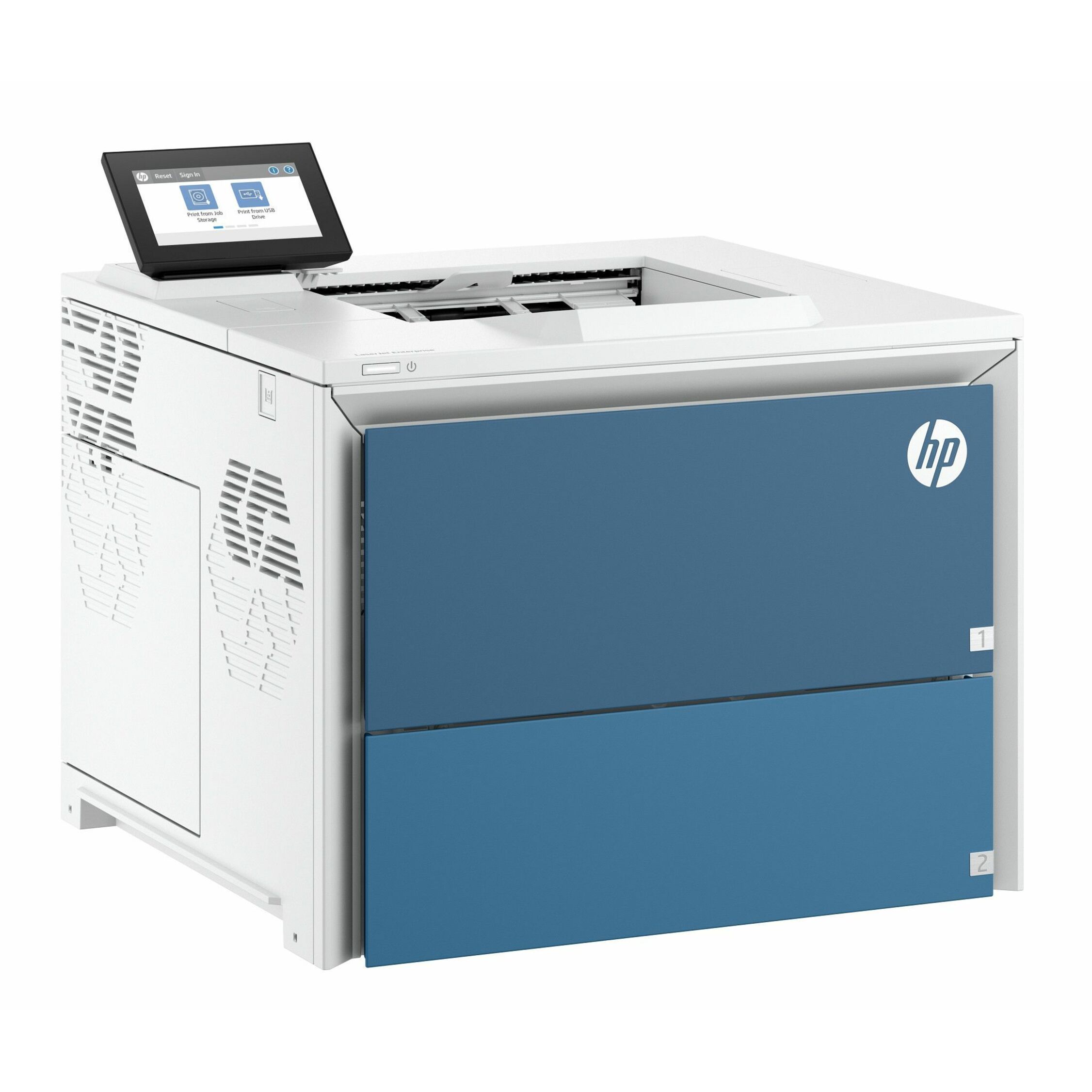 HP LaserJet Enterprise 6501dn Wired Laser Printer - Monochrome - 83 ppm Mono - 1200 x 1200 dpi Print - Automatic Duplex Print - 650 Sheets Input - Ethernet - Apple AirPrint, Mopria, Microsoft Universal Print - 225000 Pages Duty Cycle - Gigabit Ethernet - USB