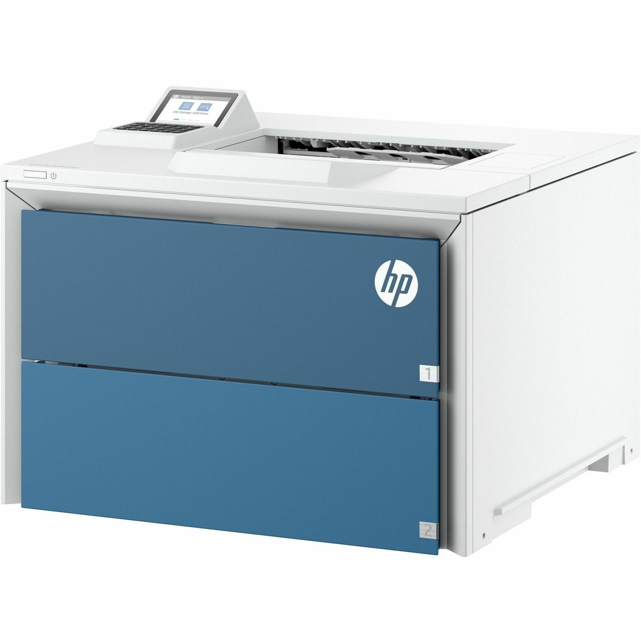 HP LaserJet Enterprise 5501n Wired Laser Printer - Monochrome - 76 ppm Mono - 1200 x 1200 dpi Print - Manual Duplex Print - 650 Sheets Input - Ethernet - Apple AirPrint, Mopria, Microsoft Universal Print - 150000 Pages Duty Cycle - Gigabit Ethernet - USB — leftmaximum