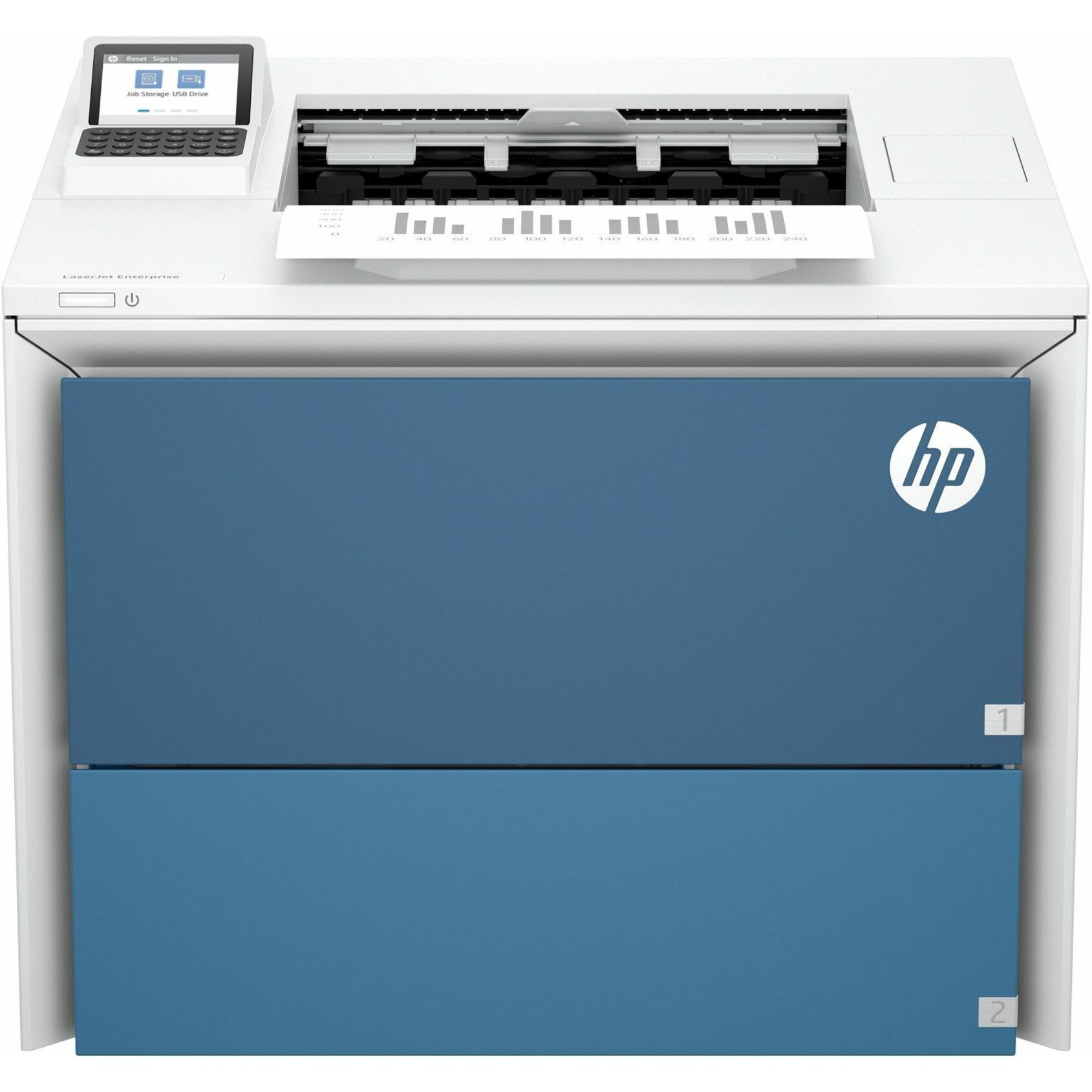 HP LaserJet Enterprise 6500n Wired Laser Printer - Monochrome - 83 ppm Mono - 1200 x 1200 dpi Print - Manual Duplex Print - 650 Sheets Input - Ethernet - Apple AirPrint, Mopria, Microsoft Universal Print - 225000 Pages Duty Cycle - Gigabit Ethernet - USB