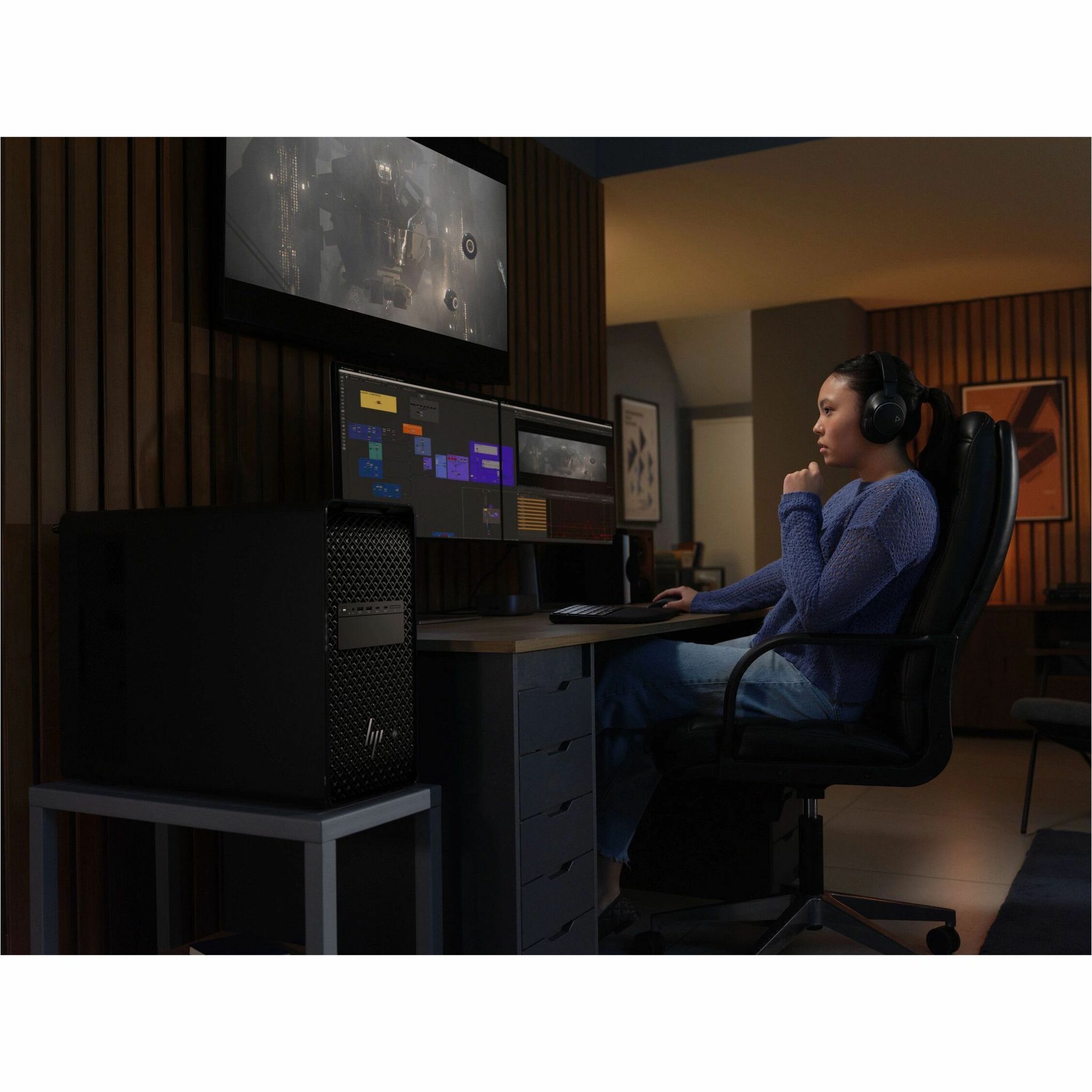 HP Z8 Fury G6i Workstation - 1 x Intel Xeon 658X - vPro Technology - 32 GB - 1 TB SSD - Tower - Black - Intel W890 Chip - Windows 11 Pro - Serial ATA/600, NVMe Controller - 0, 1, 5, 10 RAID Levels - French Keyboard - Gigabit Ethernet — alternate image12