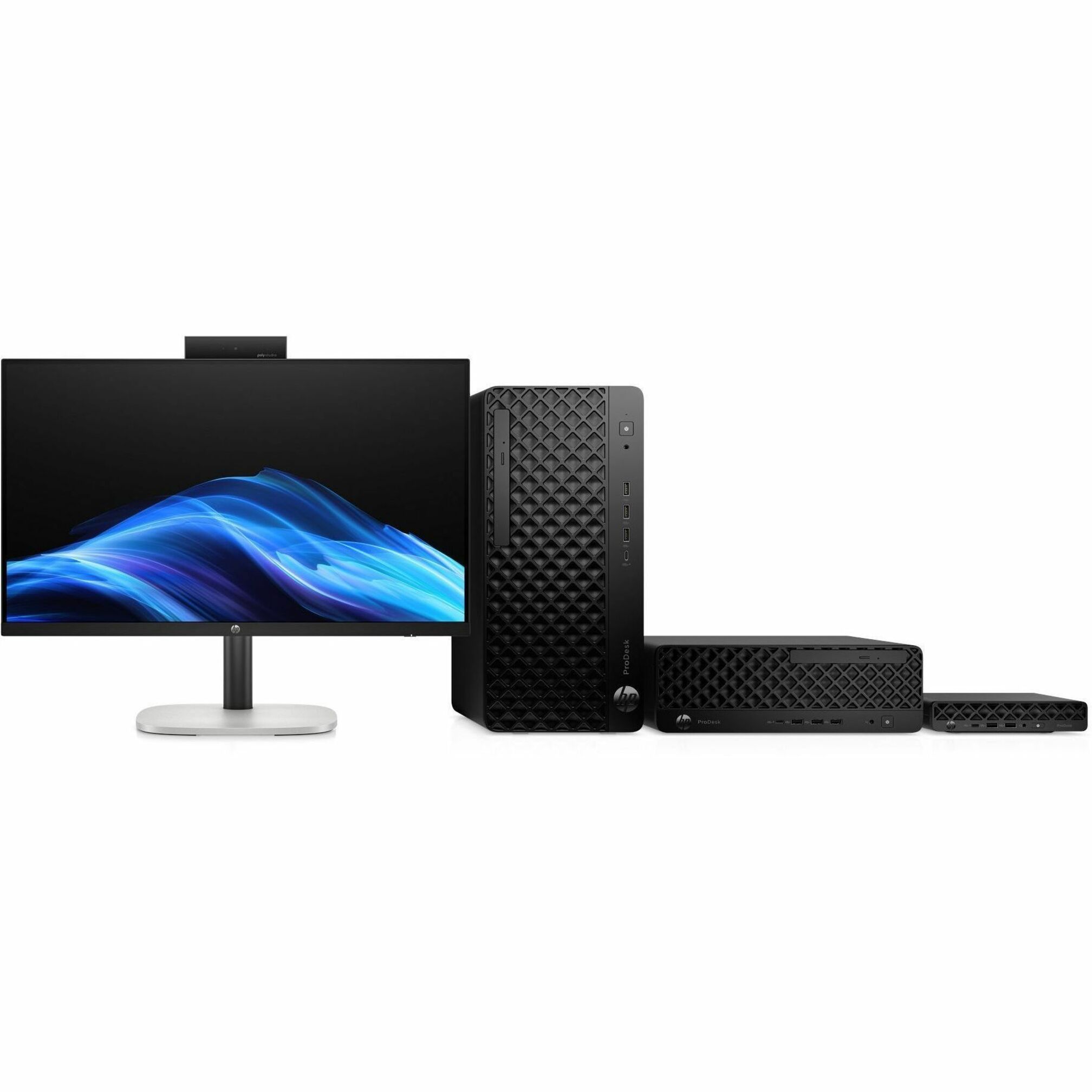 HP ProDesk 4 G1i Desktop Computer - Intel Core Ultra 5 Series 2 235T - 16 GB - 512 GB PCI Express NVMe SSD - Mini PC - Intel Q870 Chip - Intel UHD Graphics DDR5 SDRAM — alternate image3