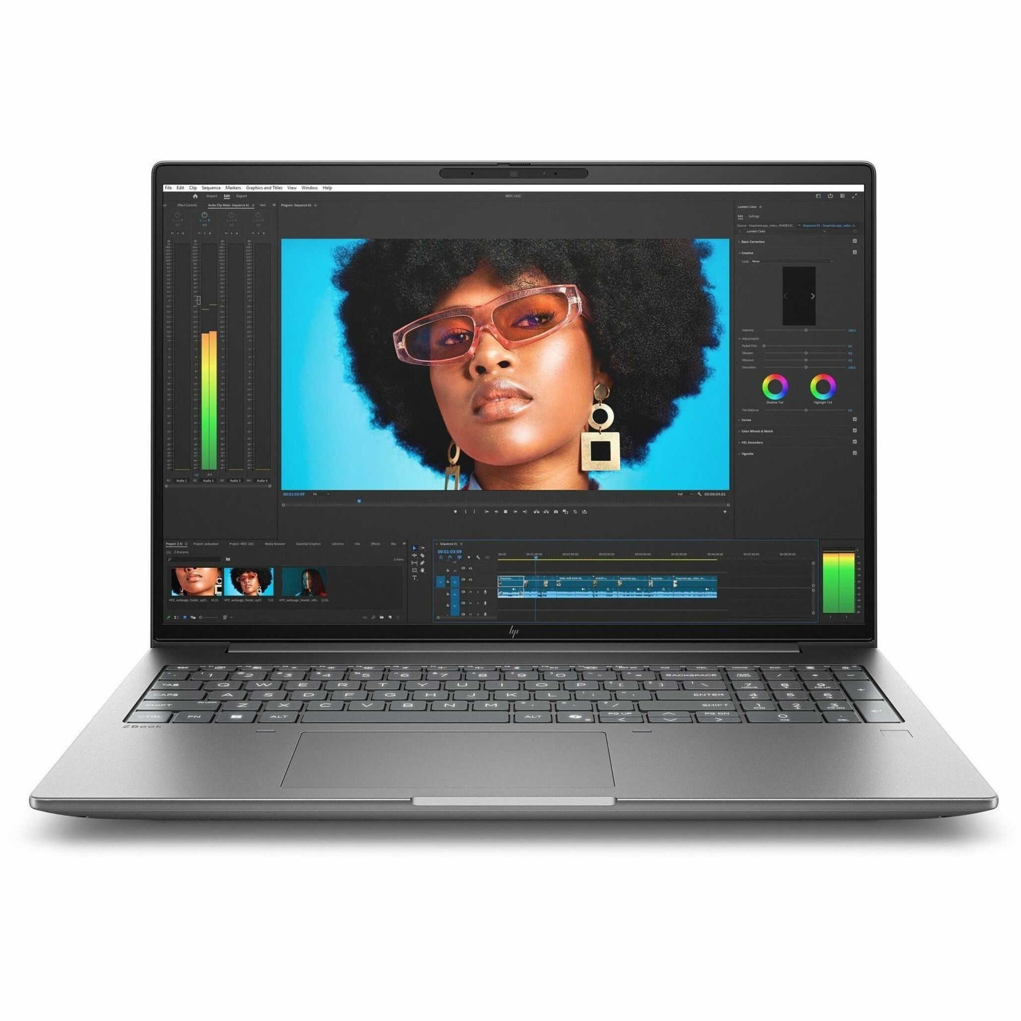 HP ZBook X G2i 16" Copilot+ PC Mobile Workstation - WQUXGA - Intel Core Ultra 7 Series 3 366H - 64 GB - 2 TB SSD - French, English Keyboard - Meteor Silver - Intel Chip - 3840 x 2400 - Windows 11 Pro - NVIDIA with 8 GB, Intel - In-plane Switching (IPS) Technology, DreamColor - Front Camera/Webcam - IEEE 802.11be Wireless LAN Standard - Wi-Fi 7 — alternate image1