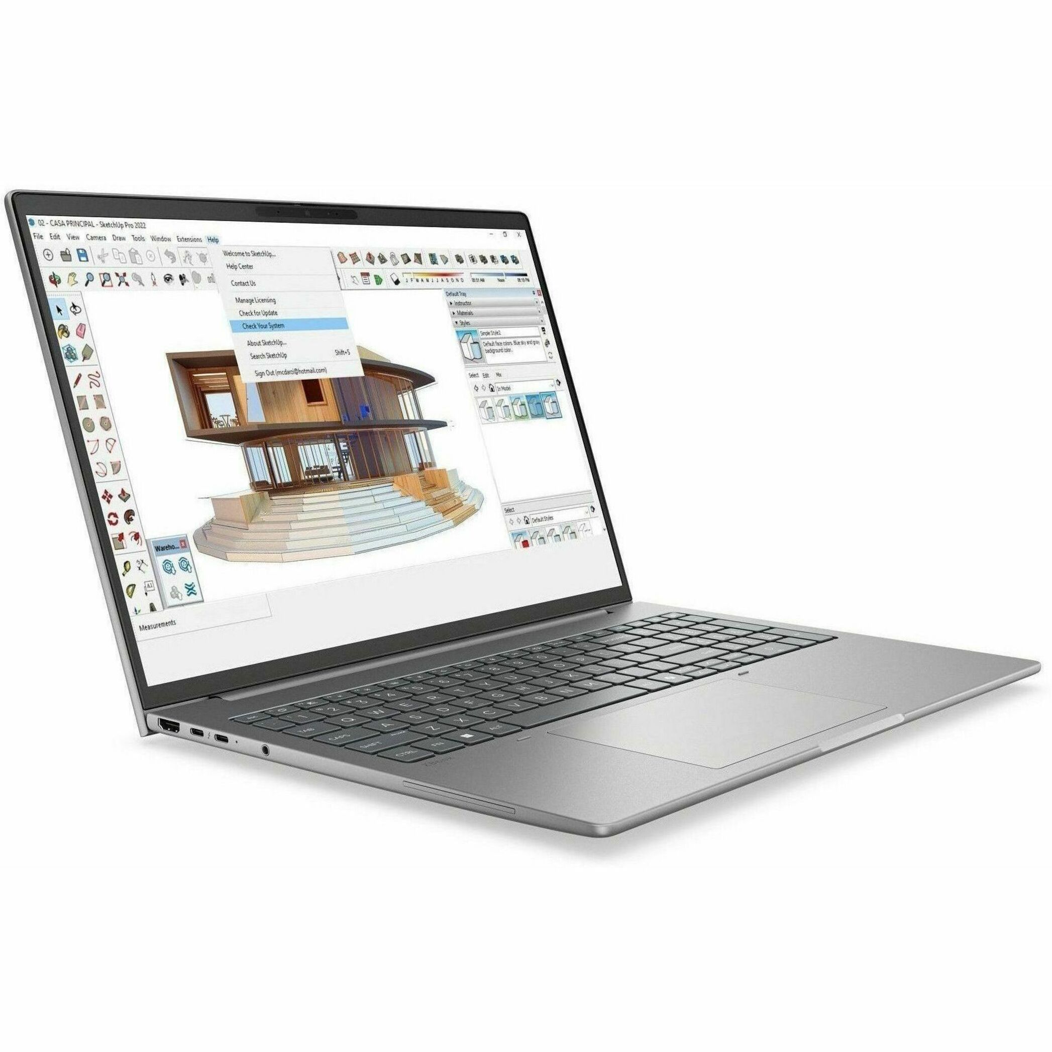 HP ZBook 8 G2a 14" Touchscreen Copilot+ PC Mobile Workstation - WUXGA - AMD Ryzen AI 9 HX PRO Ryzen AI PRO 400 Series 470 - 64 GB - 1 TB SSD - French, English Keyboard - Meteor Silver - AMD Chip - 1920 x 1200 - Windows 11 Pro - AMD - In-plane Switching (IPS) Technology - Front Camera/Webcam - IEEE 802.11be Wireless LAN Standard - Wi-Fi 7 — alternate image1