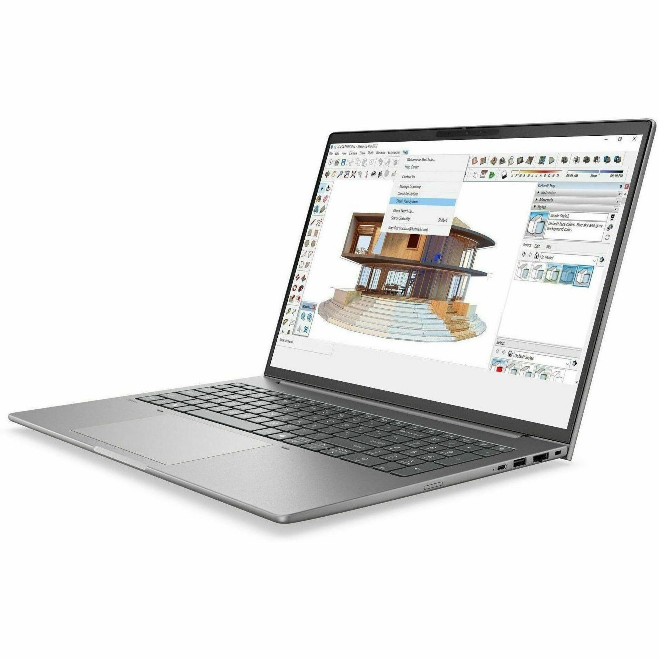 HP ZBook 8 G2a 14" Touchscreen Copilot+ PC Mobile Workstation - WUXGA - AMD Ryzen AI 9 HX PRO Ryzen AI PRO 400 Series 470 - 64 GB - 1 TB SSD - French, English Keyboard - Meteor Silver - AMD Chip - 1920 x 1200 - Windows 11 Pro - AMD - In-plane Switching (IPS) Technology - Front Camera/Webcam - IEEE 802.11be Wireless LAN Standard - Wi-Fi 7 — alternate image2