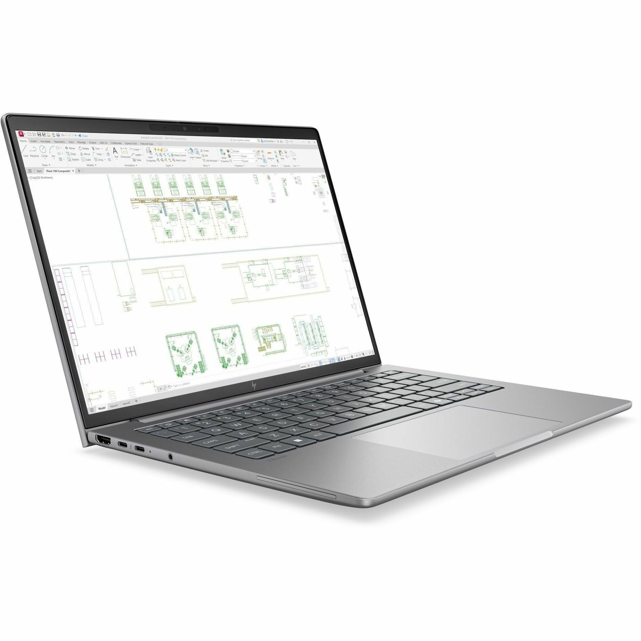 HP ZBook 8 G2i 14" Copilot+ PC Mobile Workstation - WUXGA - Intel Core Ultra 7 Series 3 356H - 16 GB - 512 GB SSD - French, English Keyboard - Meteor Silver Aluminum - Intel Chip - 1920 x 1200 - Windows 11 Pro - Intel - In-plane Switching (IPS) Technology - Front Camera/Webcam - IEEE 802.11be Wireless LAN Standard - Wi-Fi 7 — alternate image2