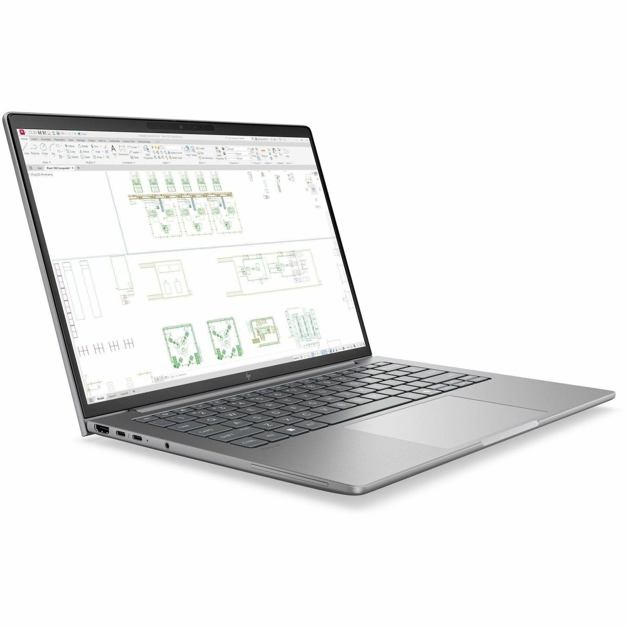 HP ZBook 8 G2i 16" Copilot+ PC Mobile Workstation - WUXGA - Intel Core Ultra 7 Series 3 356H - 16 GB - 512 GB SSD - French, English Keyboard - Meteor Silver Aluminum - Intel Chip - 1920 x 1200 - Windows 11 Pro - NVIDIA with 6 GB, Intel - In-plane Switching (IPS) Technology - Front Camera/Webcam - IEEE 802.11be Wireless LAN Standard - Wi-Fi 7 — alternate image1