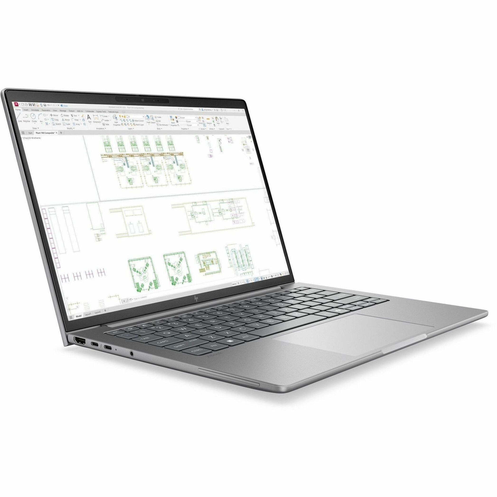 HP ZBook 8 G2i 14" Copilot+ PC Mobile Workstation - WQXGA - Intel Core Ultra 7 Series 3 366H - 64 GB - 1 TB SSD - French, English Keyboard - Meteor Silver Aluminum - Intel Chip - 2560 x 1600 - Windows 11 Pro - NVIDIA with 6 GB, Intel - In-plane Switching (IPS) Technology, DreamColor - Front Camera/Webcam - IEEE 802.11be Wireless LAN Standard - Wi-Fi 7 — alternate image2