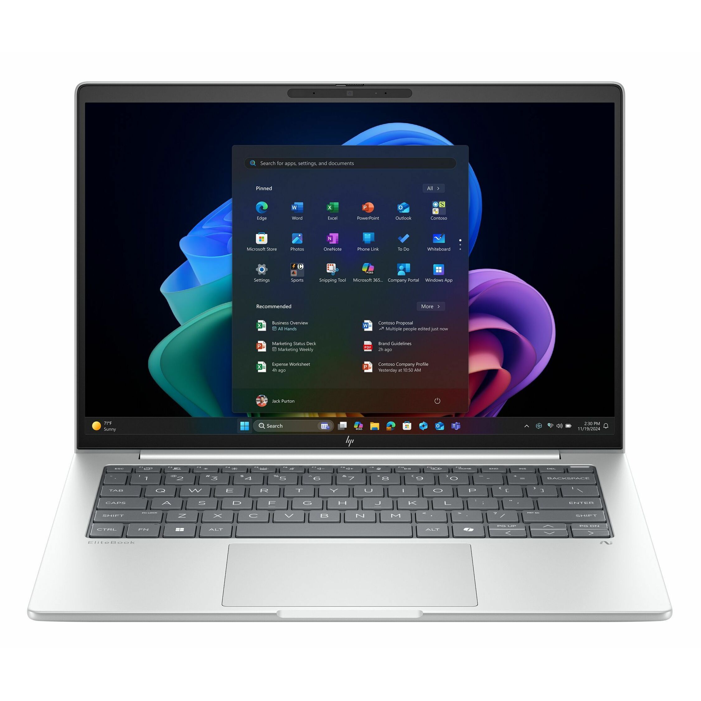 HP EliteBook 8 G1i 14" Touchscreen Notebook - WUXGA - 60 Hz - Intel Core Ultra 7 258V - 32 GB - 1 TB SSD - Glacier Silver - Intel Chip - 1920 x 1200 - Windows 11 Pro - Intel - In-plane Switching (IPS) Technology - Front Camera/Webcam - 20.75 Hours Battery Run Time - IEEE 802.11be Wireless LAN Standard - Wi-Fi 7