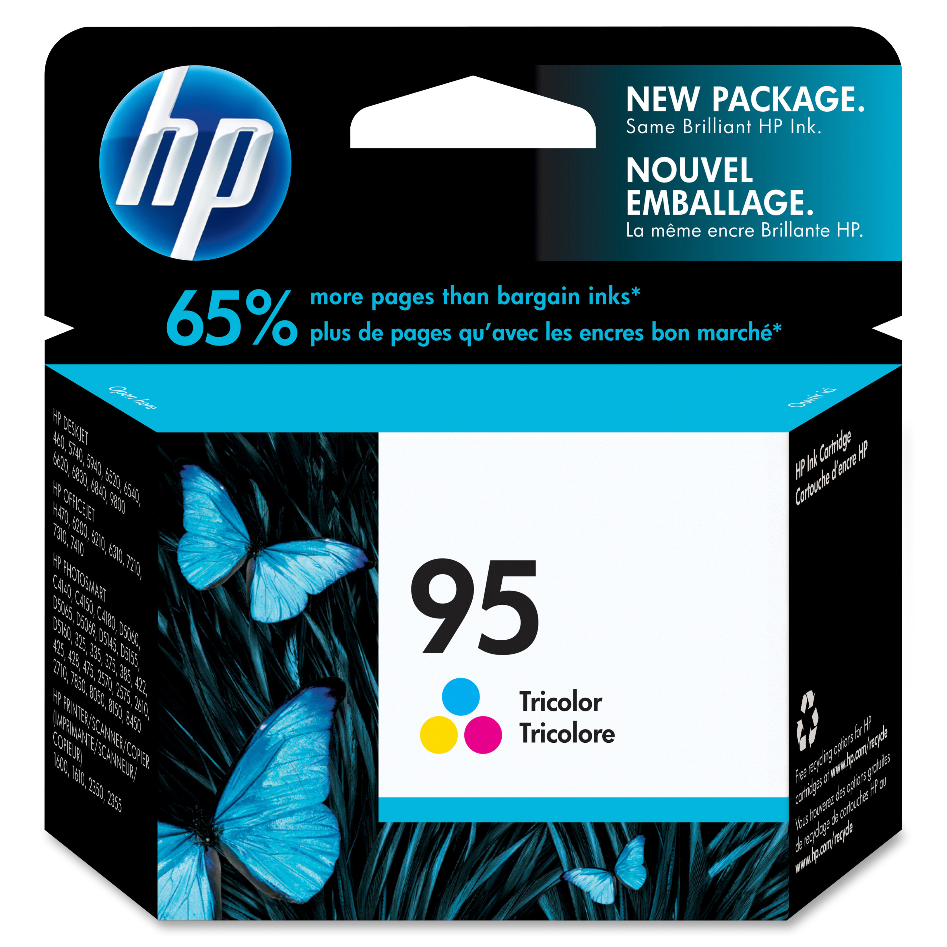 HP 95 Original Ink Cartridge - Single Pack - Inkjet - 260 Pages - Color - 1 Each